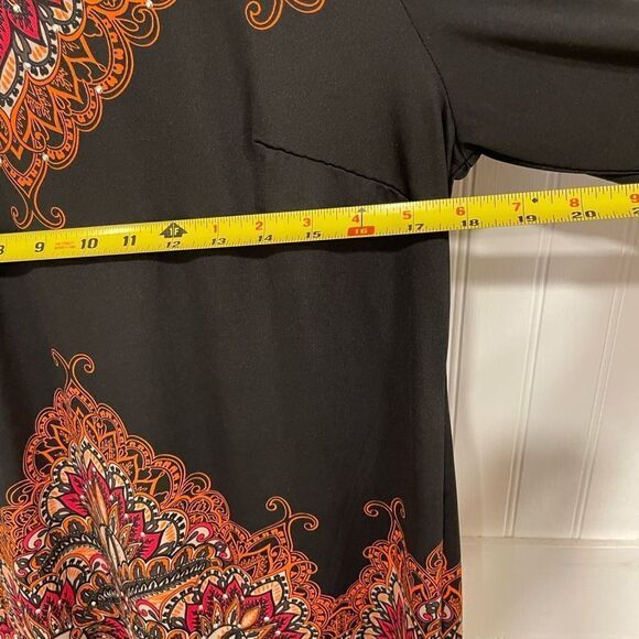 INC petites fall/winter style dress in pretty brown/orange shades size PL - Picture 4 of 5